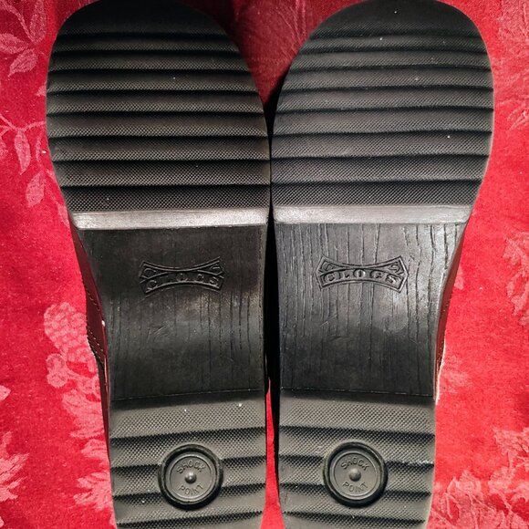 CS Clogs Women's Brown Leather Clogs, Size EU 38.5, US 8, Used - Picture 6 of 6